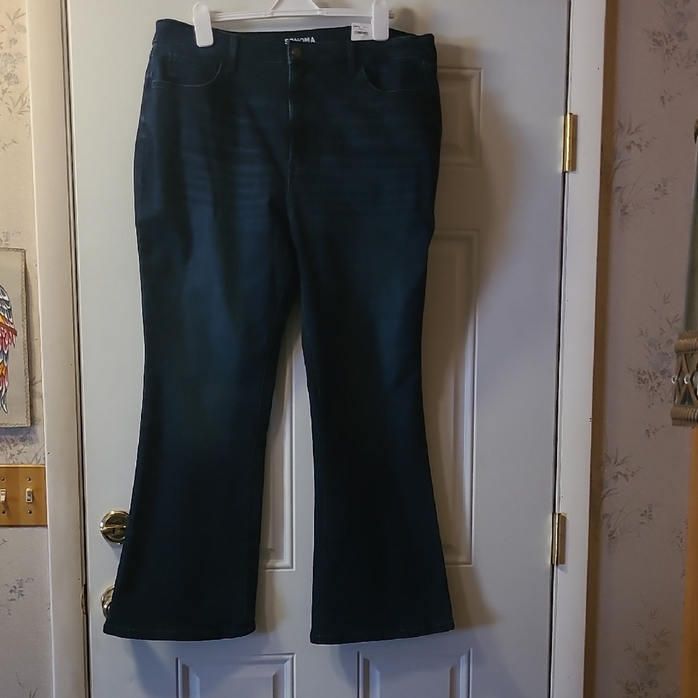 Women's Dark Blue Flare Jeans